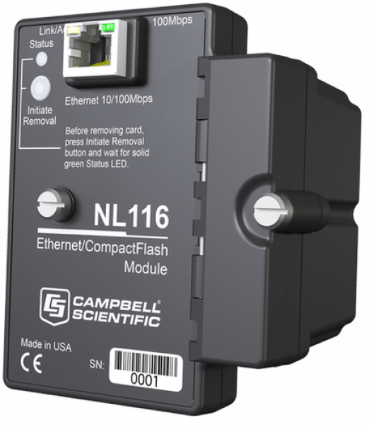 Campbell Scientific NL116 Ethernet and CF Card Module